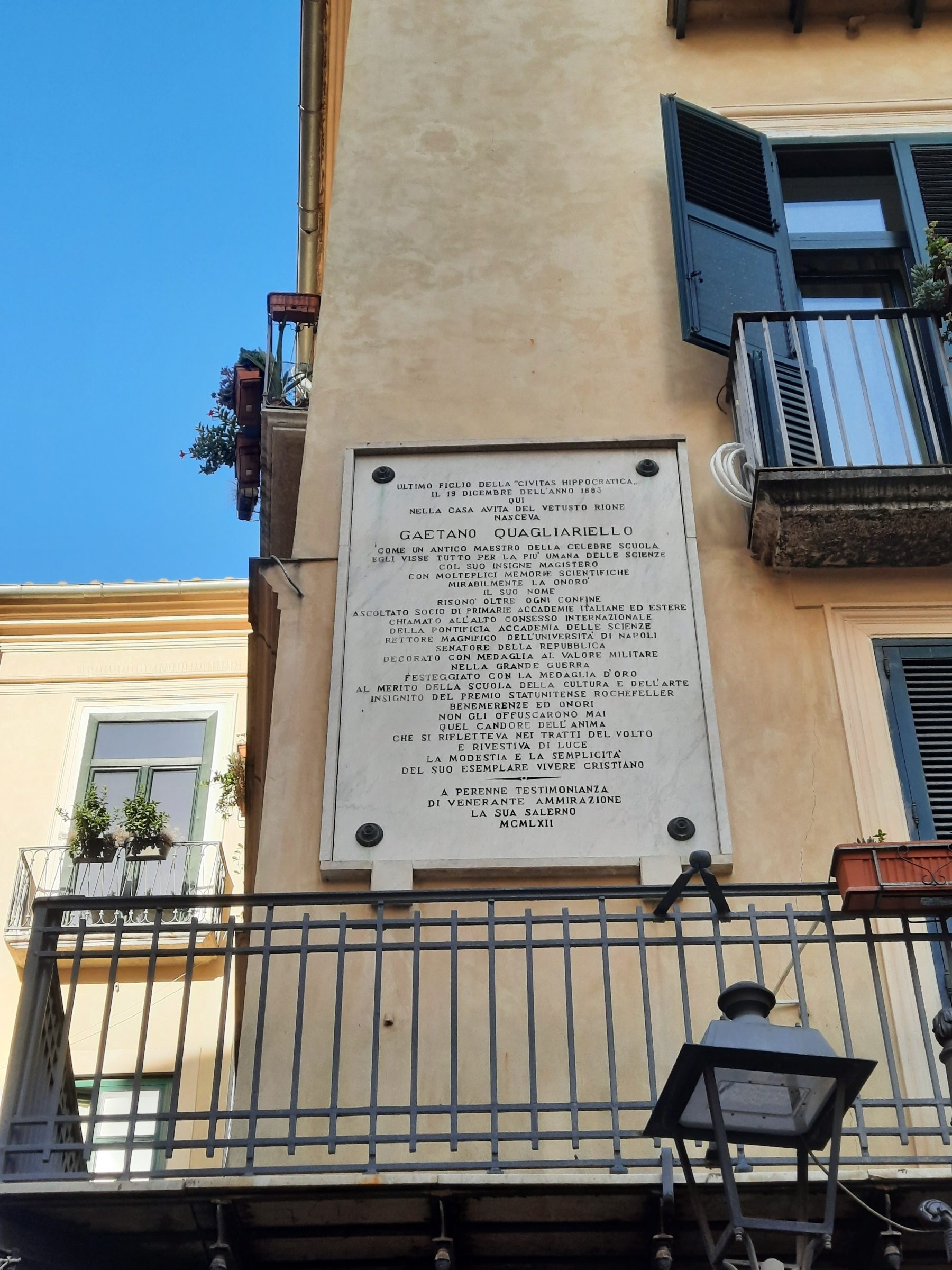 Gaetano Quagliariello's birthplace, Salerno - 02.jpg